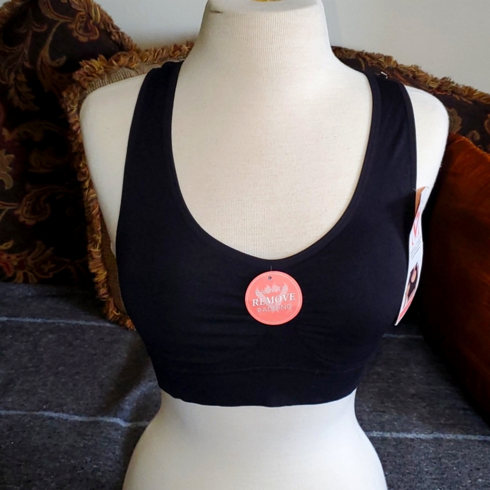 Never Worn Women's Black Racerback Bra Sz M